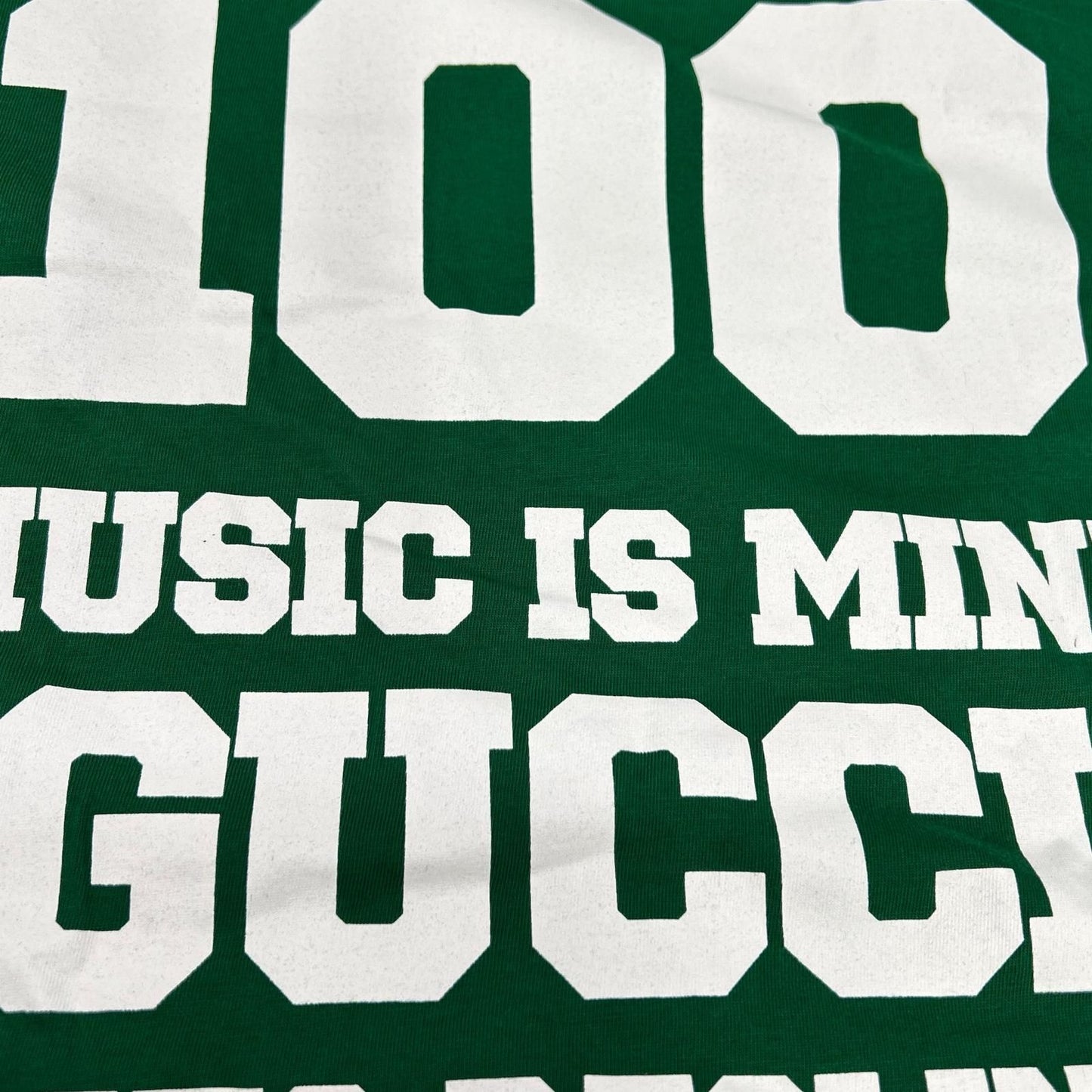 Gucci Green Anniversary Music IS Mine Logo T-Shirt 10 — view 8