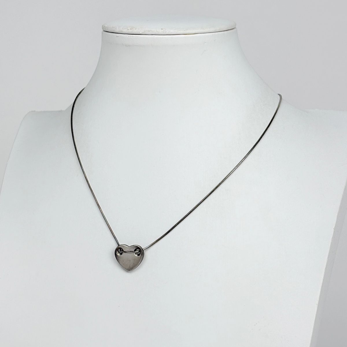 Tiffany & Co Heart Necklace Plate 925 Sterling Silver — view 6