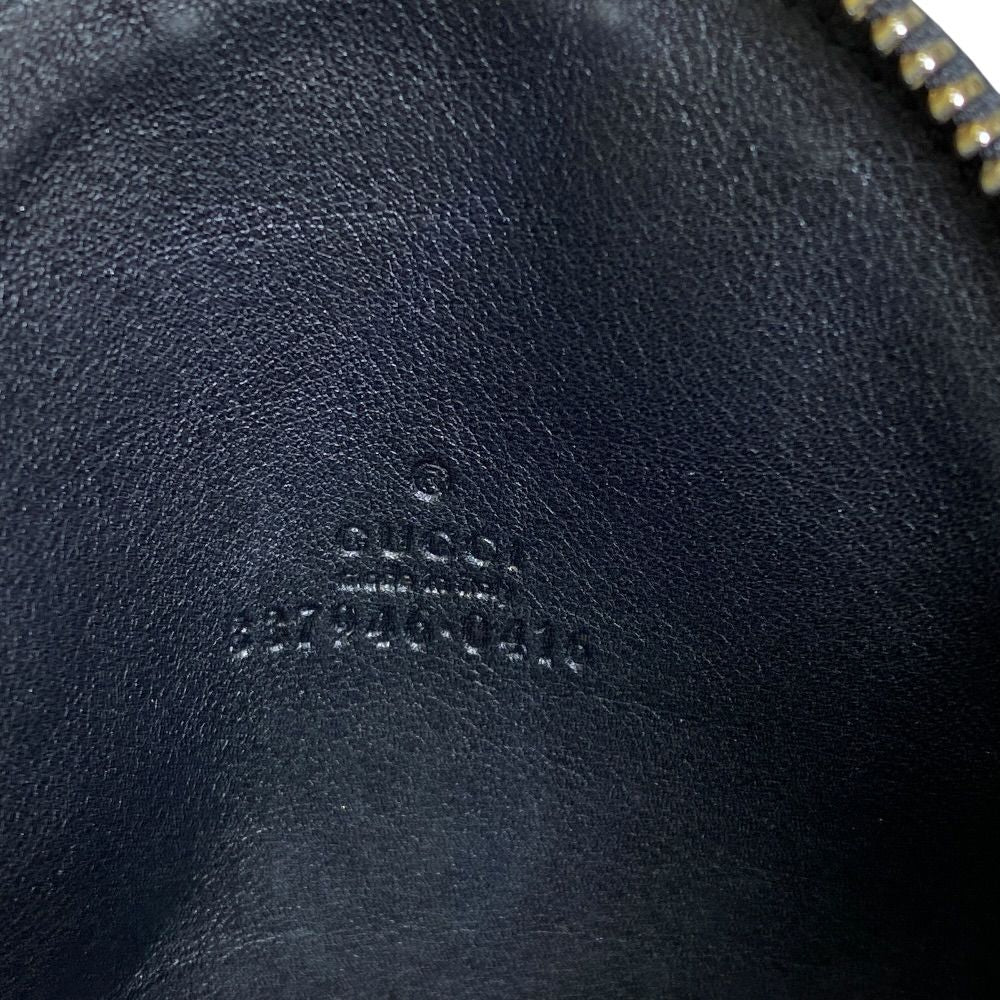 Gucci Soho Coin Case Wallet Purse Circle Patent Leather Black Everyday — view 8