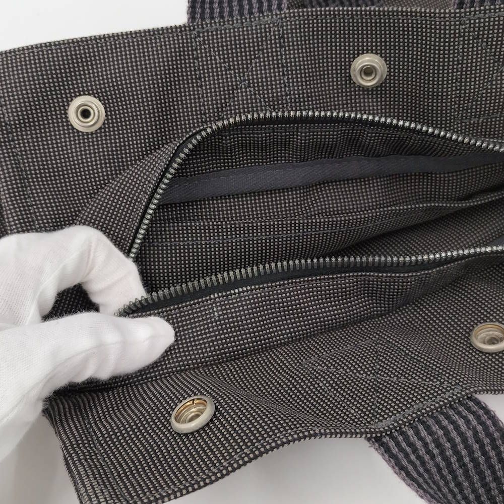 Hermes Herline Tote Bag Canvas Gray — view 8