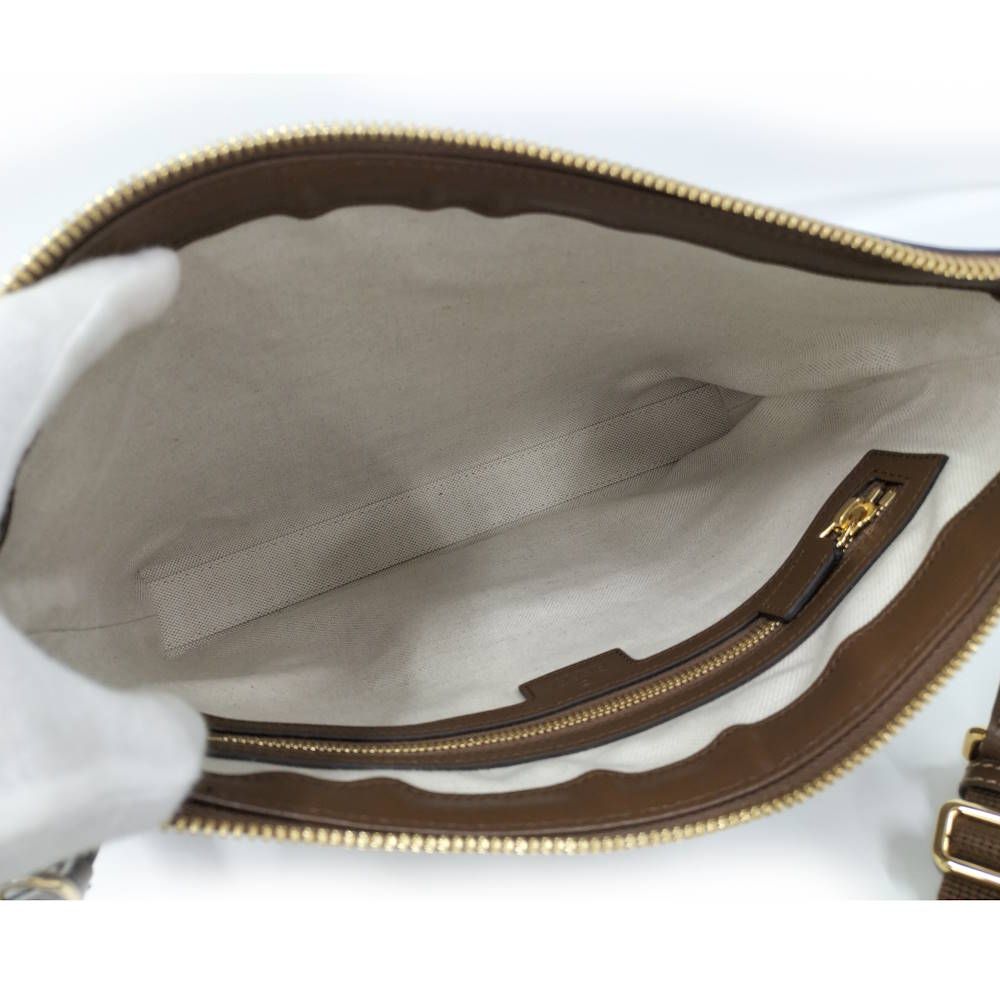 Gucci Shoulder Bag Interlocking GG Supreme Coating Brown — view 8