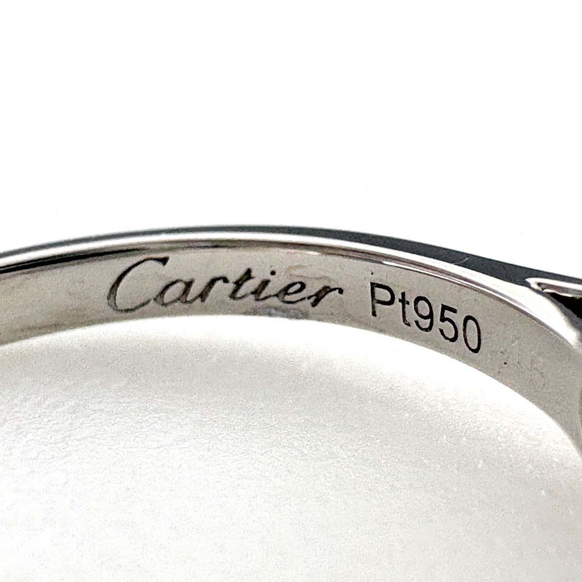 Cartier Solitaire Ring Platinum Diamond — view 8