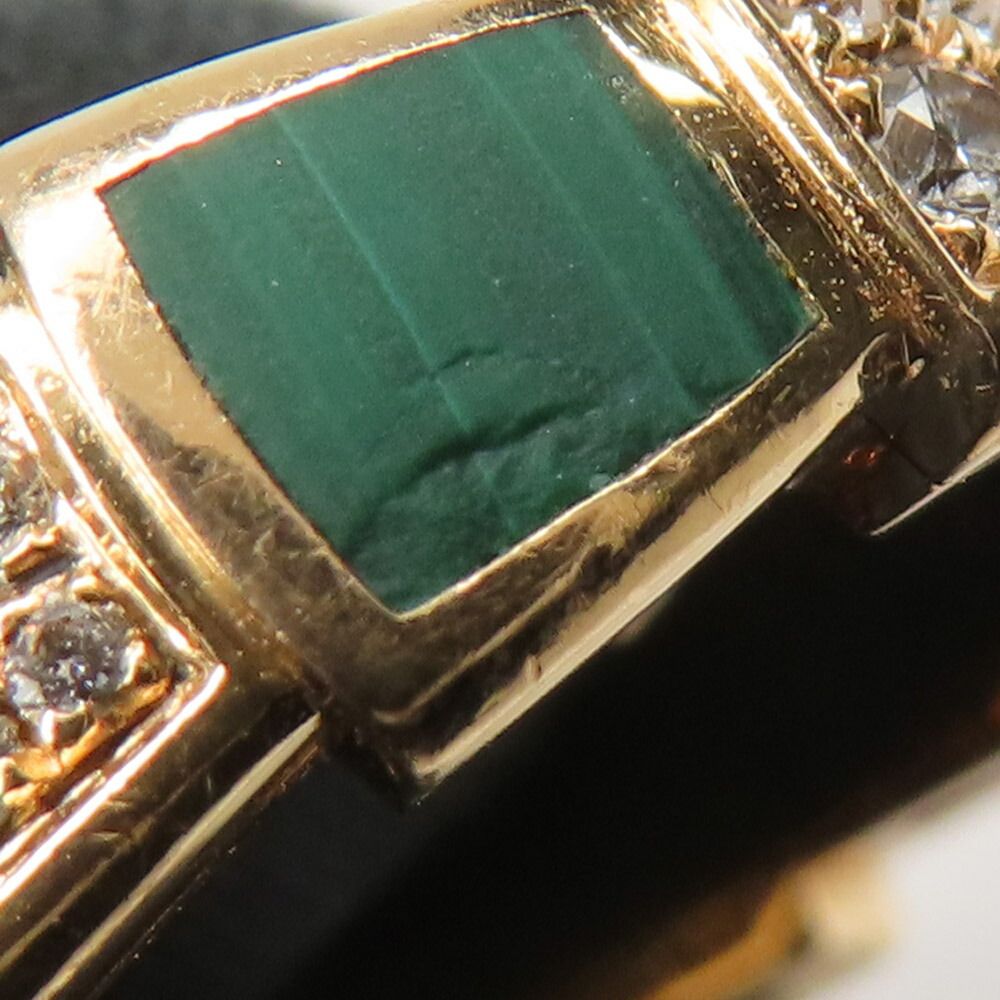 Bvlgari Ring Serpenti Vipa 18K Pink Gold Diamond Malachite — view 8