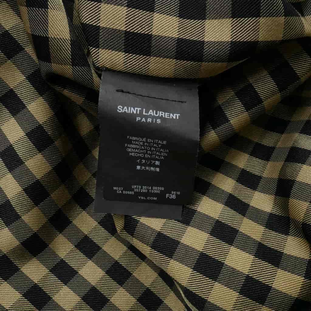 Saint Laurent Paris Trench Coat Long Length Beige — view 8