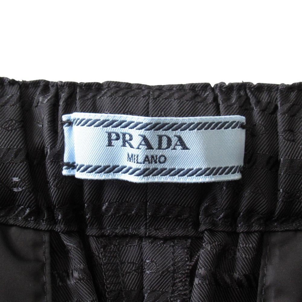 Prada Re-Nylon Easy Wide Pants 40 Black — view 8
