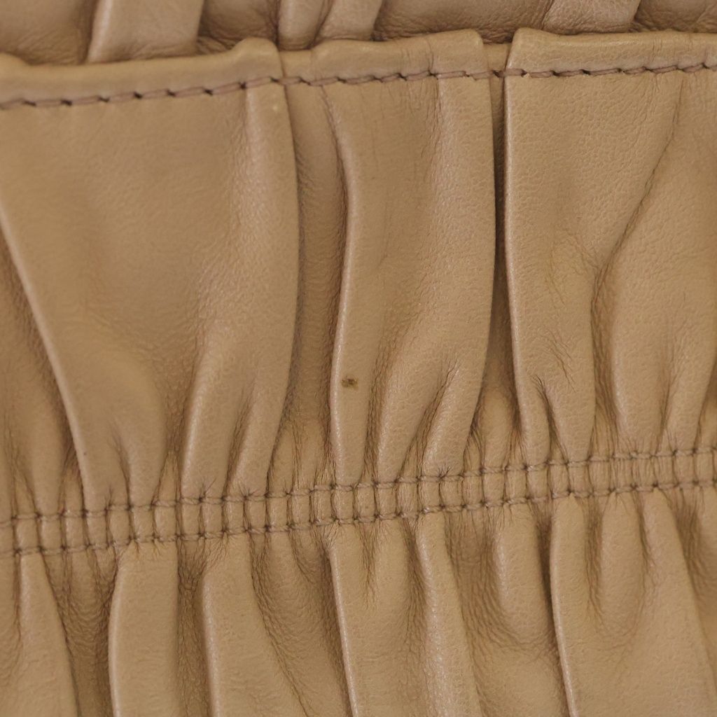 Prada Nappago Full Leather 2-Way Handbag Beige — view 8