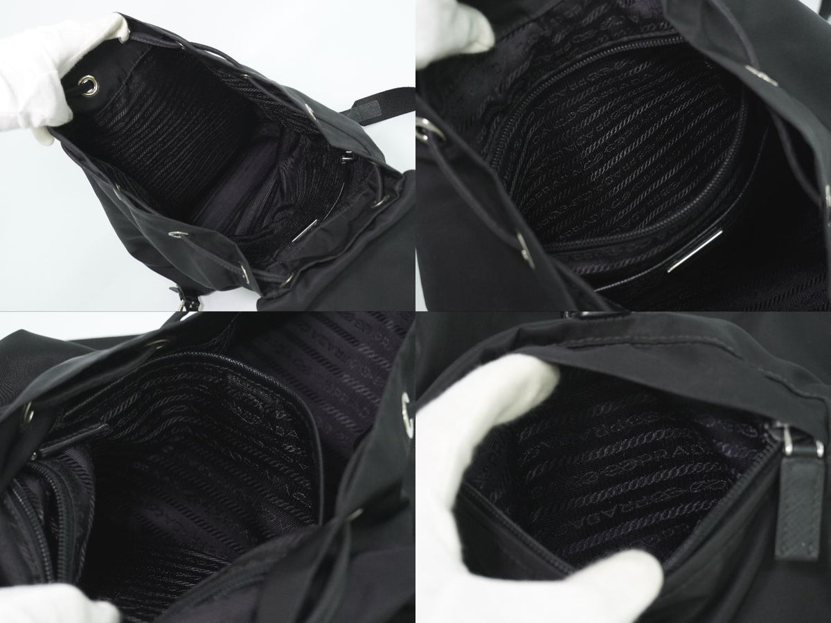 Prada Nylon Backpack Black — view 8
