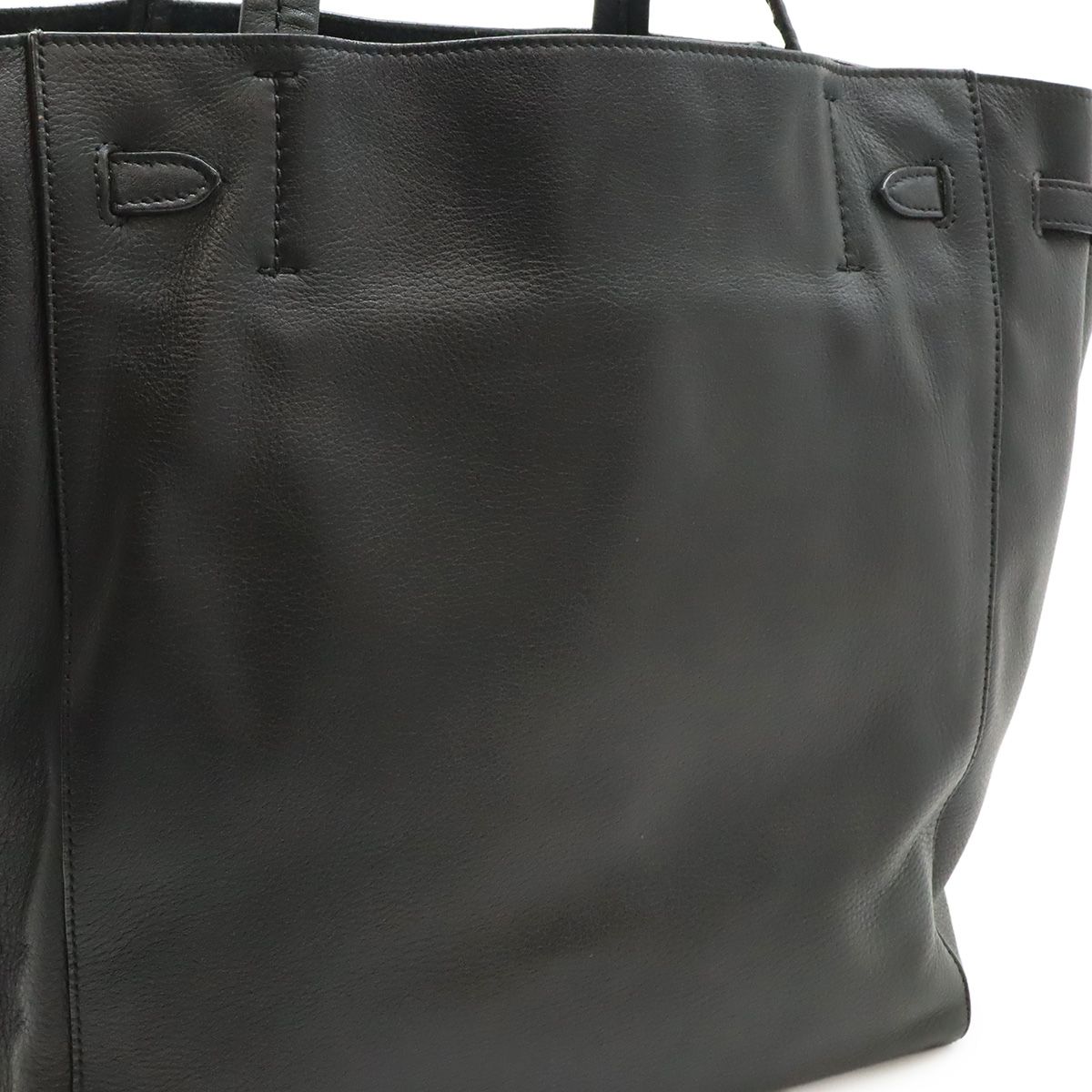 Celine Cabas Phantom Small Tote Bag Shoulder Semi Leather Black — view 8
