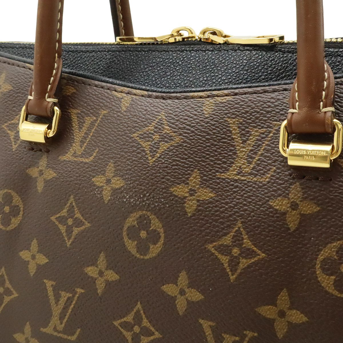 Louis Vuitton Monogram Pallas 2-Way Shoulder Bag Semi Noir Black — view 8