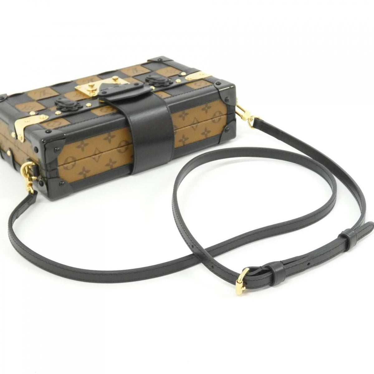 Louis Vuitton Monogram Reverse Petite Malle Shoulder Bag — view 8
