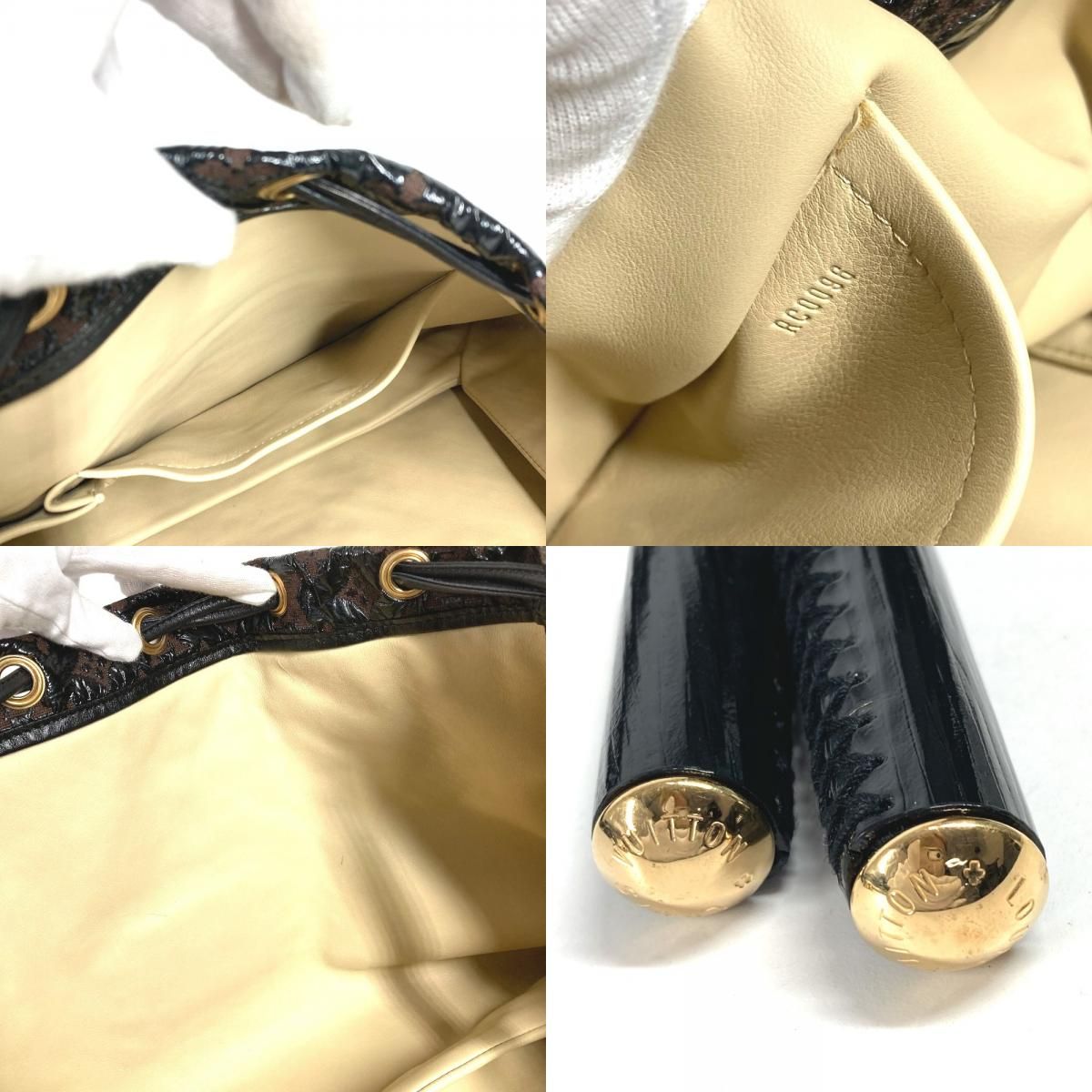 Louis Vuitton Shoulder Bag Squeegee Leather Brown — view 8