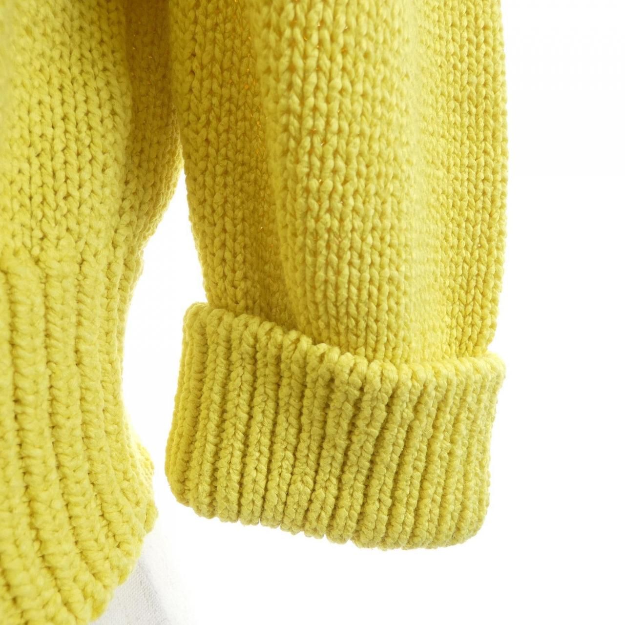 Chanel Knit Sweater Yellow — view 7