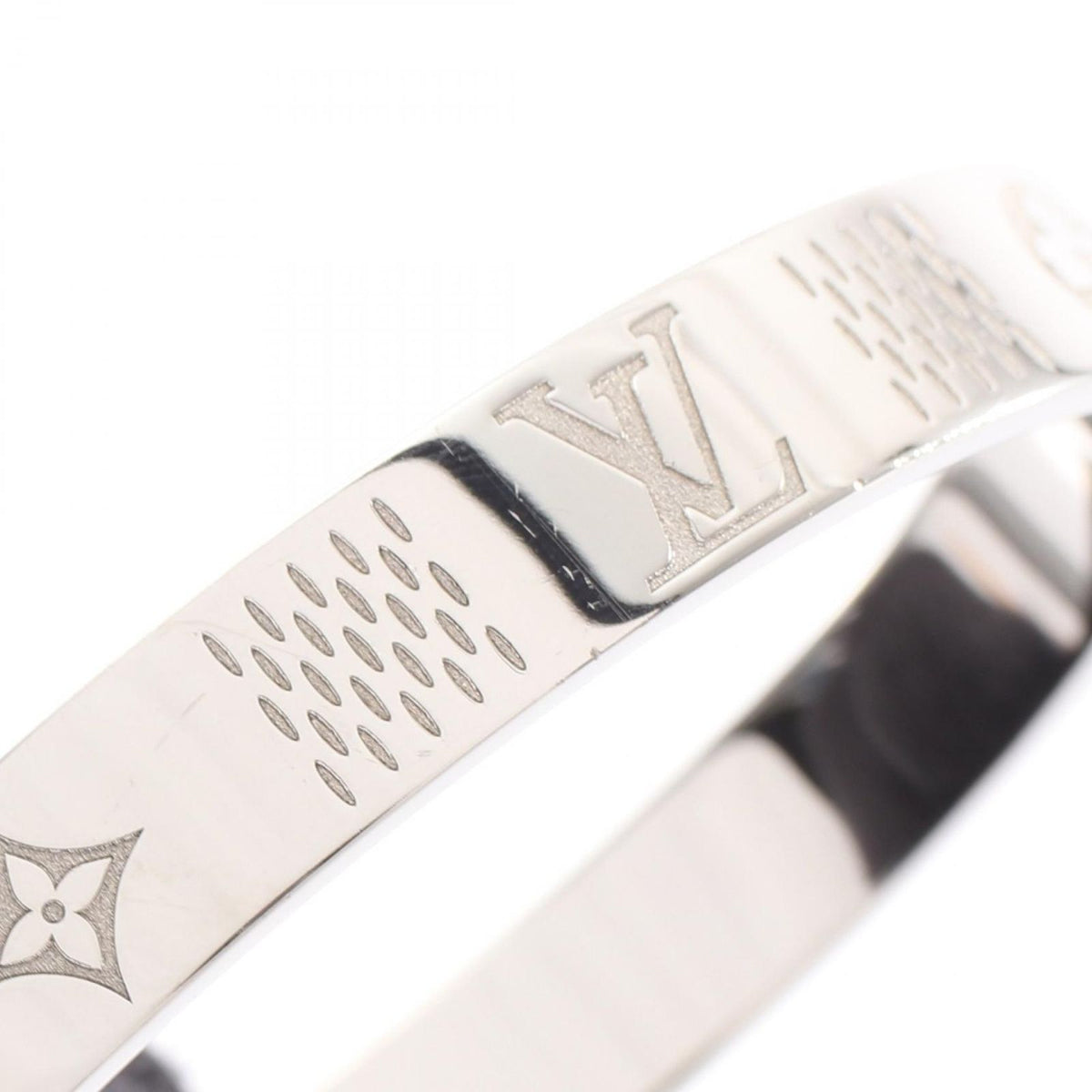 Louis Vuitton Bracelet Bangle Damier Heritage Stainless Steel — view 8