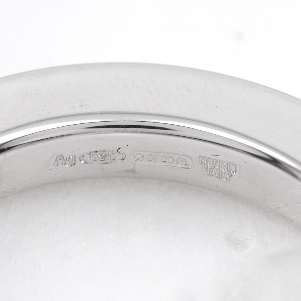 Bvlgari Bangle 925 Sterling Silver Leather Bracelet — view 7