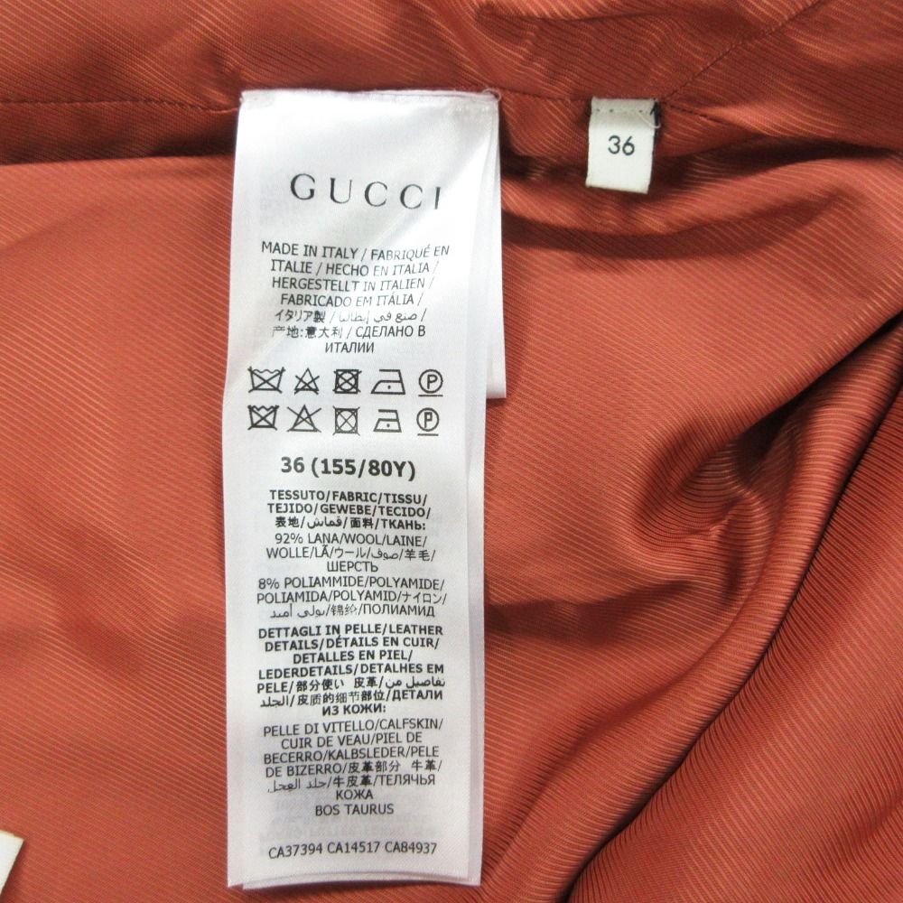 Gucci jacket Interlocking G Button Tweed Croppedjacket Shaw-g Length Pink — view 8