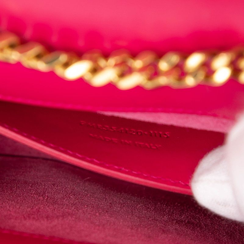 Saint Laurent YSL Monogram Classic Kate Tassel Chain Shoulder Bag Pink Leather — view 6