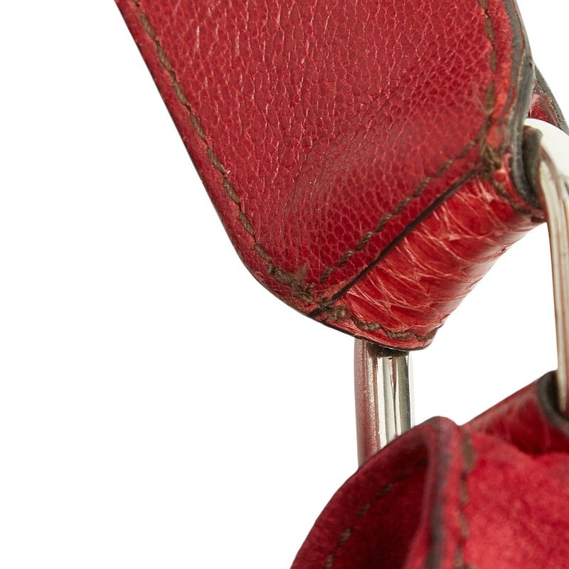 Cartier Marcello Crossbody Shoulder Bag Red Leather Suede — view 8