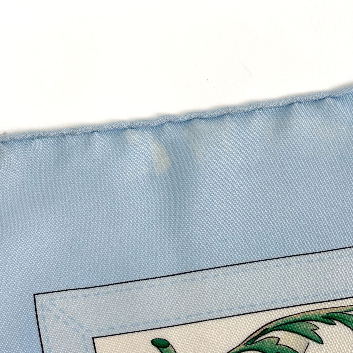Hermes Carre 90 Costumes Civils Actuels Modern Citizen Scarf Silk Blue — view 4