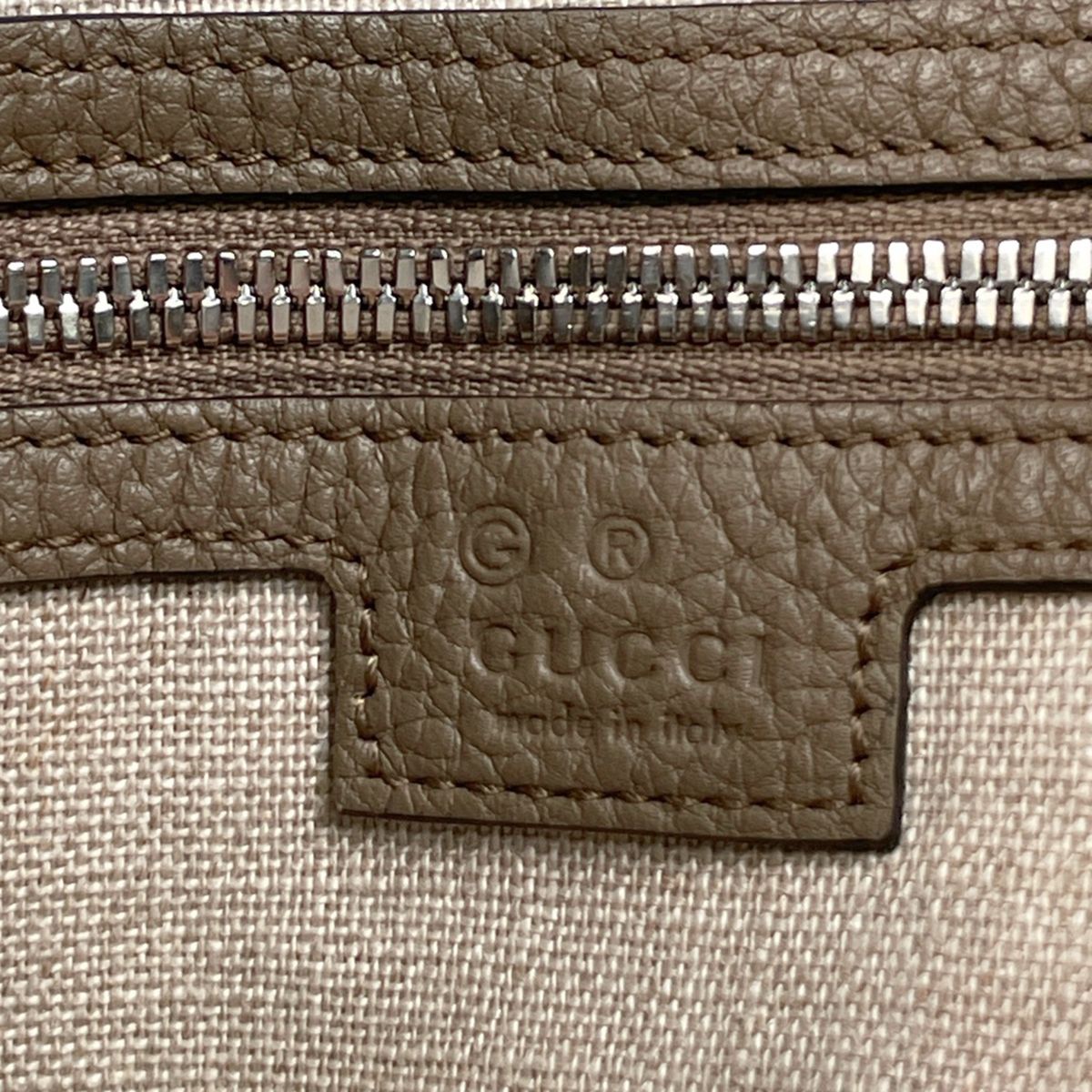 Gucci Jumbo GG Shoulder Bag 2-Way Second Leather Beige — view 8