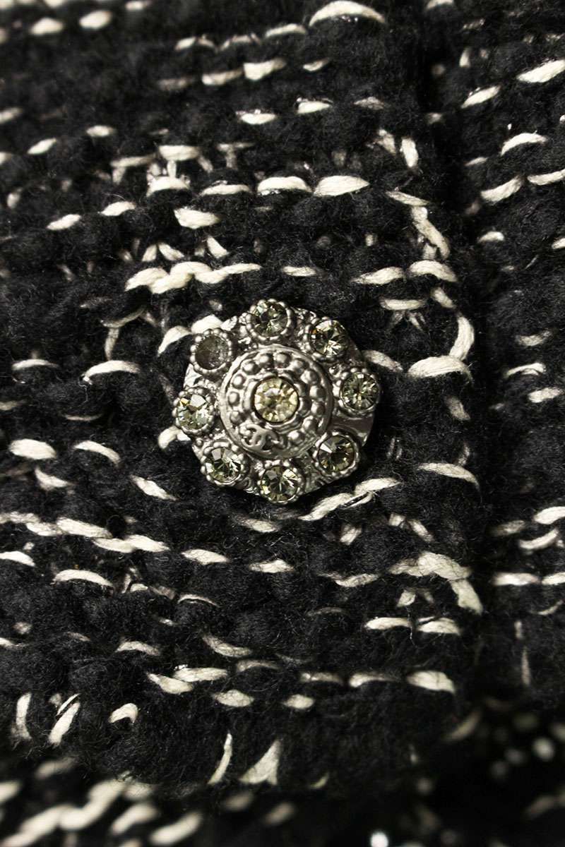 Chanel Rhinestone Decorative Bijou Button Cardigan 42 — view 3