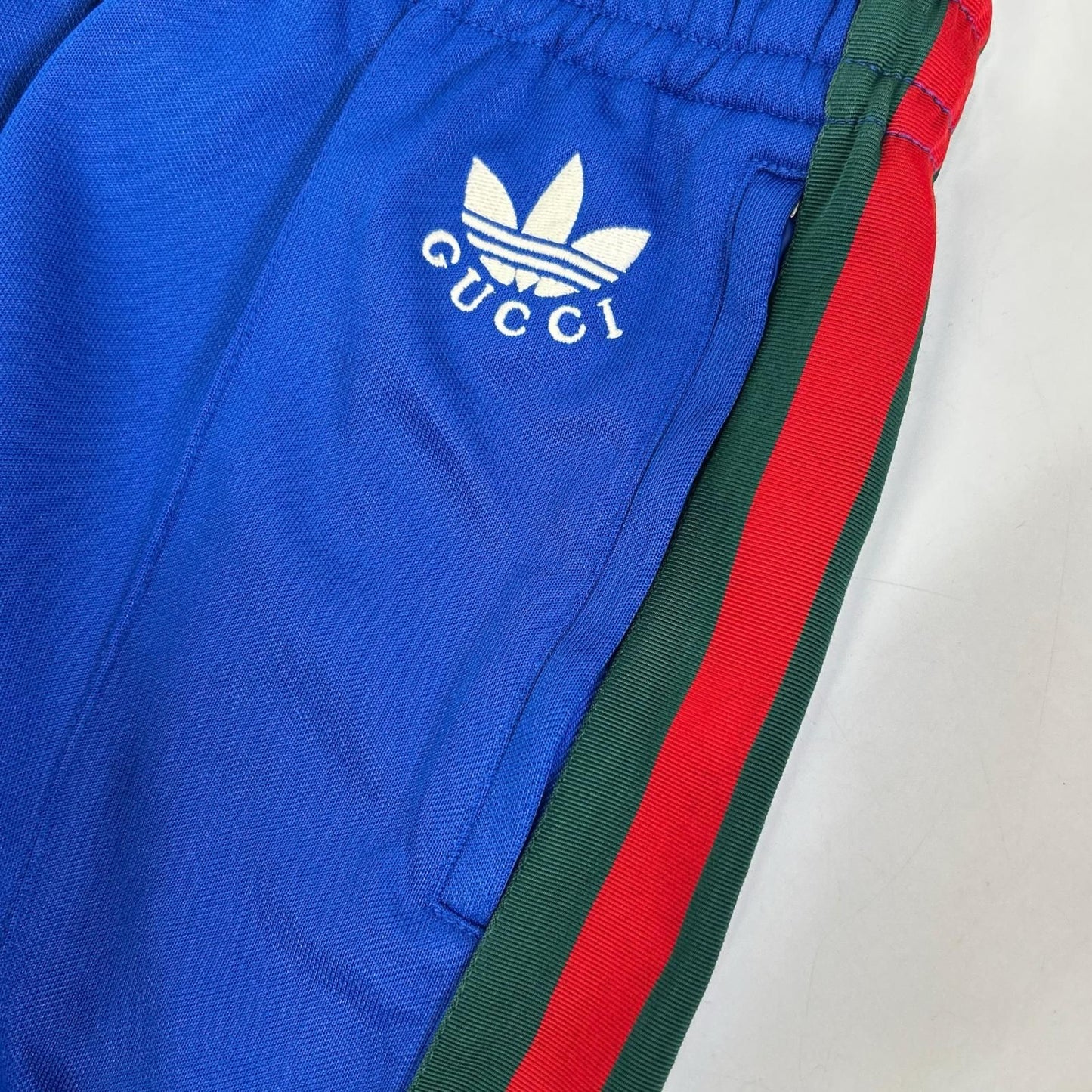 Gucci Adidas Blue Side Line Flare Track Pants — view 7