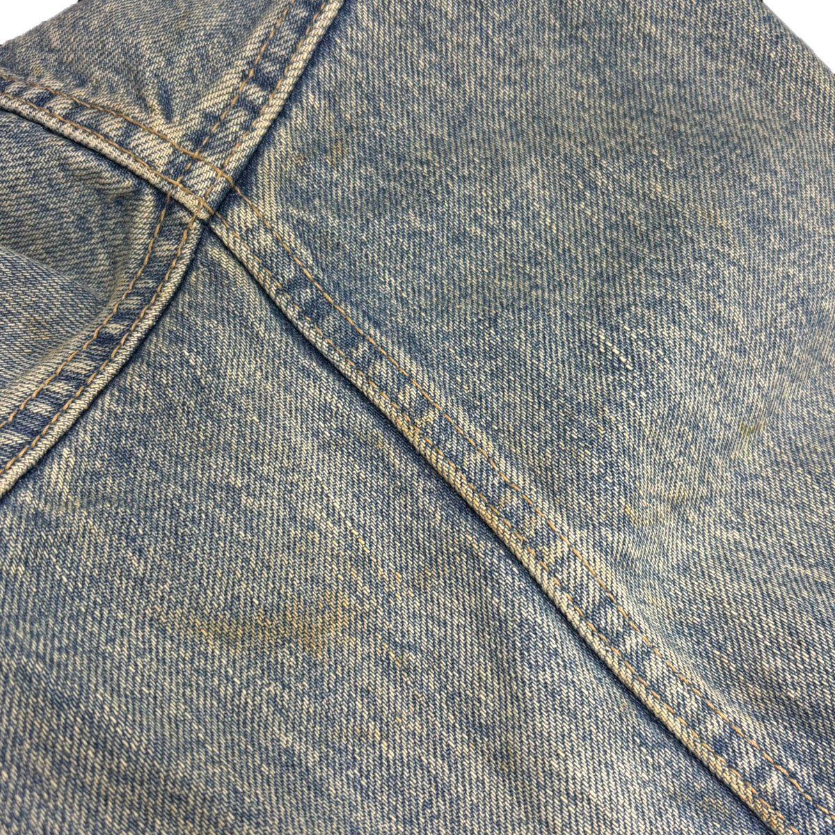 Balenciaga Upside Down Denim Jacket Indigo 34 — view 8