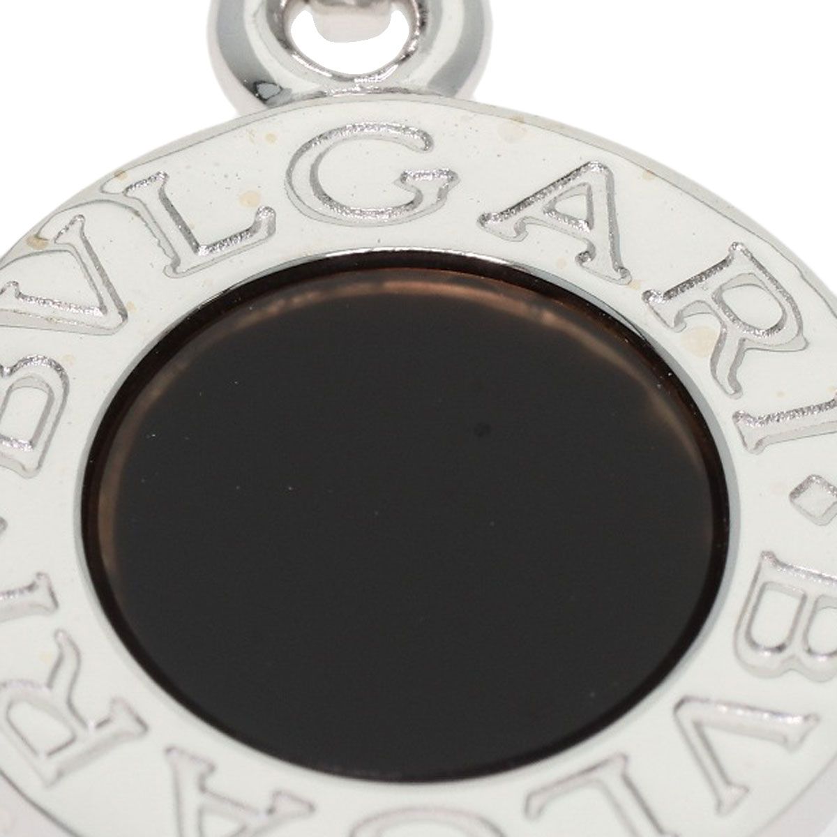 Bvlgari Onyx Charm Pendant 18K White Gold — view 6