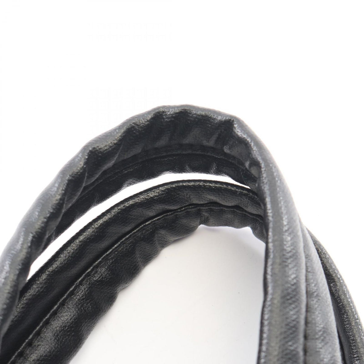 Chanel Tote Bag Paris Biarritz PM Black Canvas Leather PM — view 8