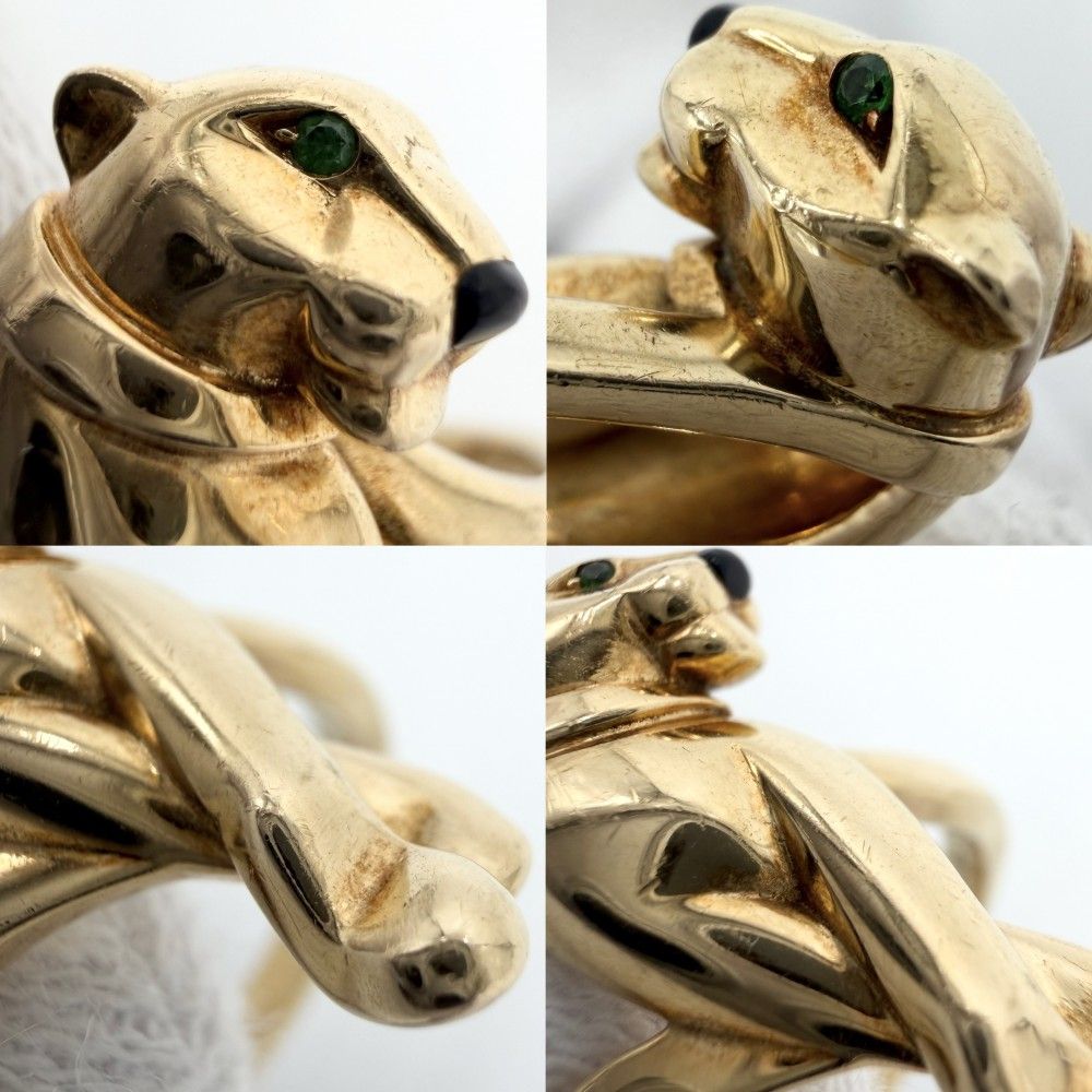 Cartier Ring Panthere 18K YG 57 Gold Tsavorite — view 5