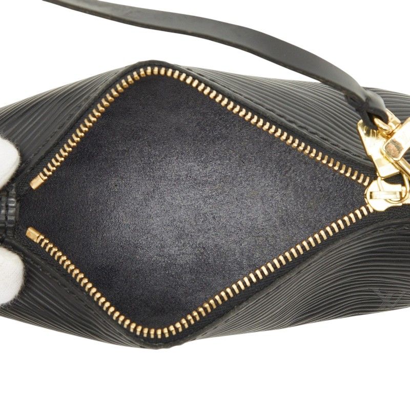 Louis Vuitton Epi Soufflot Pouch Noir Black Leather — view 8