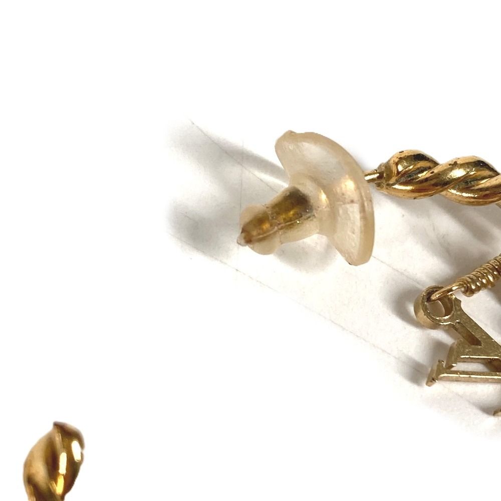 Louis Vuitton Earrings Creole All Metal Gold — view 8