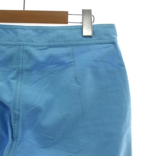 Chanel Sports Line Cropped Pants CC Logo Embroidery Patch Zip Fly Blue — view 8