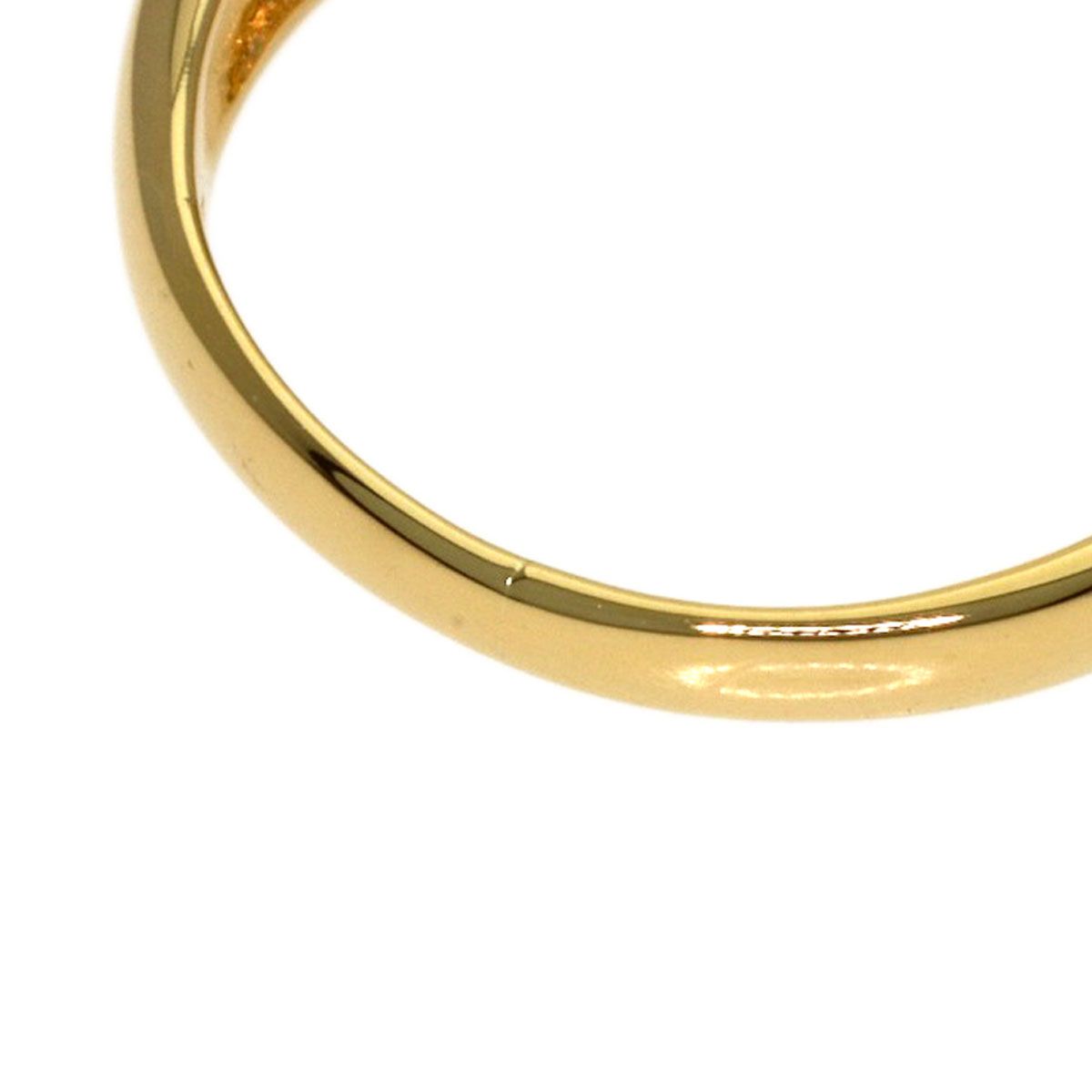 Celine Horse Shoe Diamond Ring 18K Yellow Gold — view 8