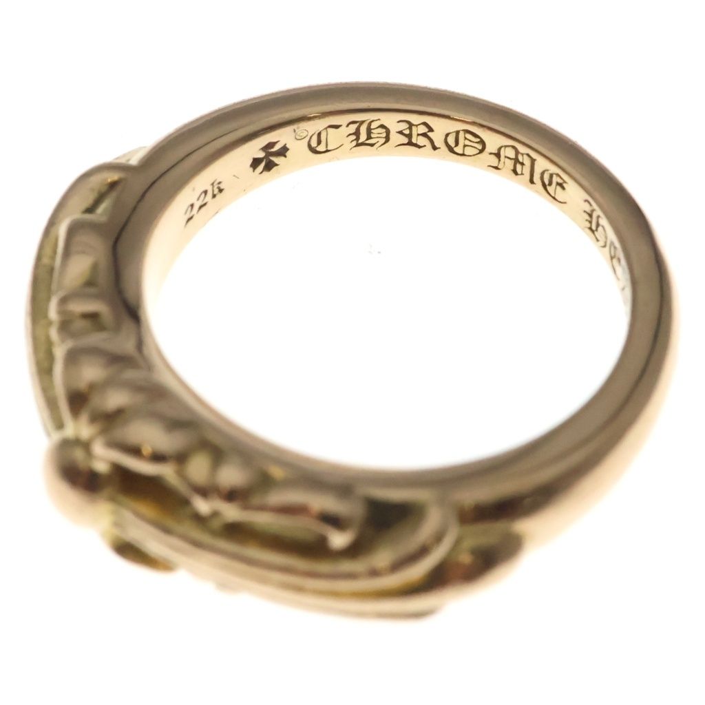 Chrome Hearts 22K Babyclsc Baby Classic Floral Cross Gold Ring — view 6