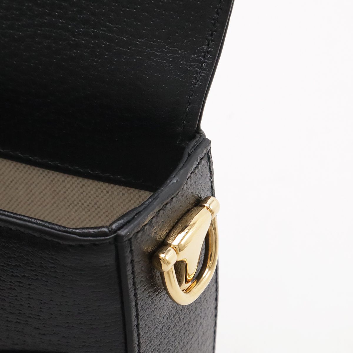 Gucci Adidas Collaboration Horsebit 1955 Mini Shoulder Bag 2-Way Clutch Leather — view 8