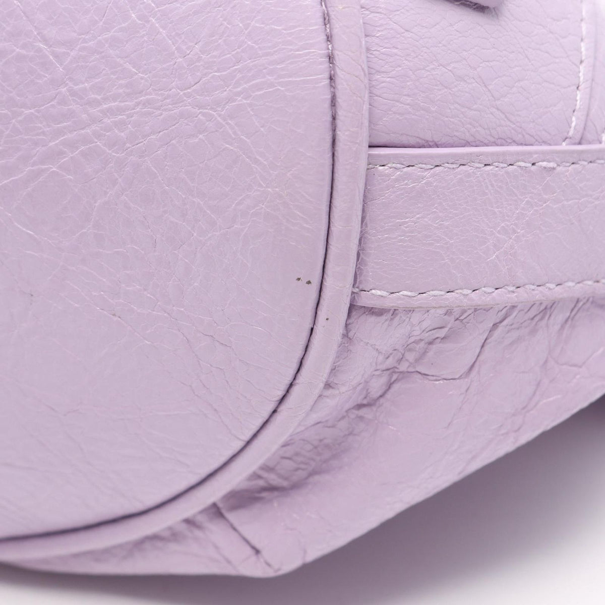 Balenciaga Shoulder Bag Le Cagole XS Purple Leather — view 5