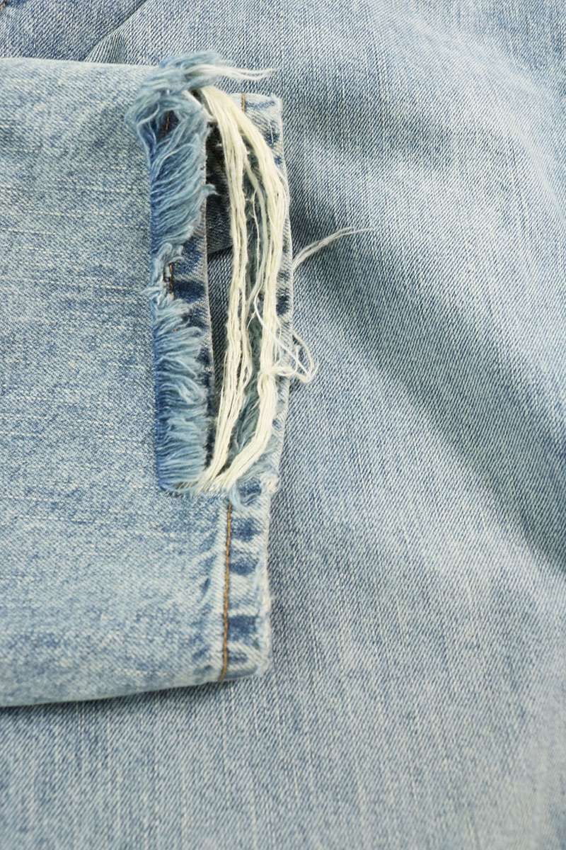 Balenciaga Distressed Baggi Denim Pants — view 3