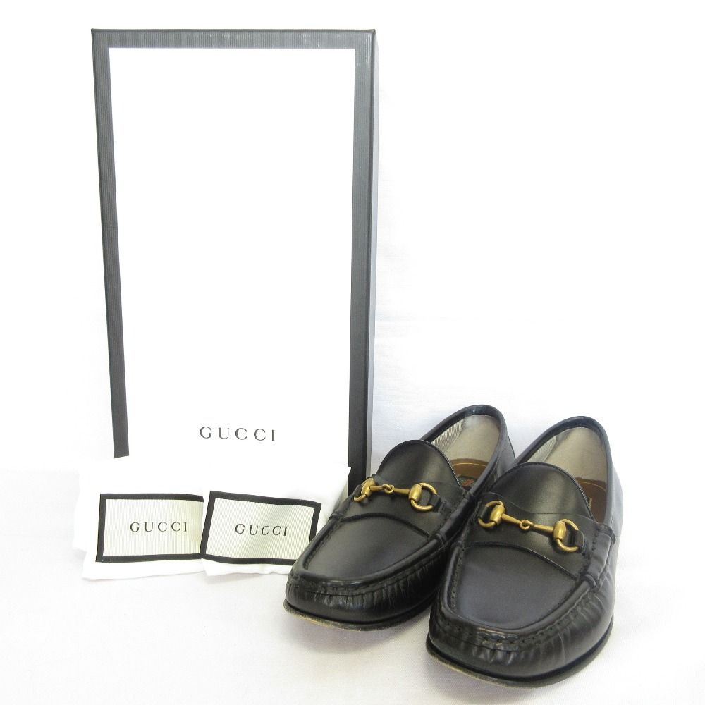 Gucci Leather Bit Loafers Black 36.5 — view 8