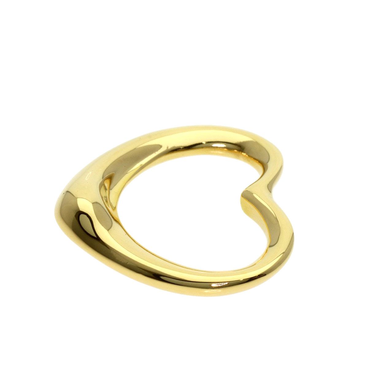 Tiffany & Co Open Heart Pendant 18K Yellow Gold — view 3