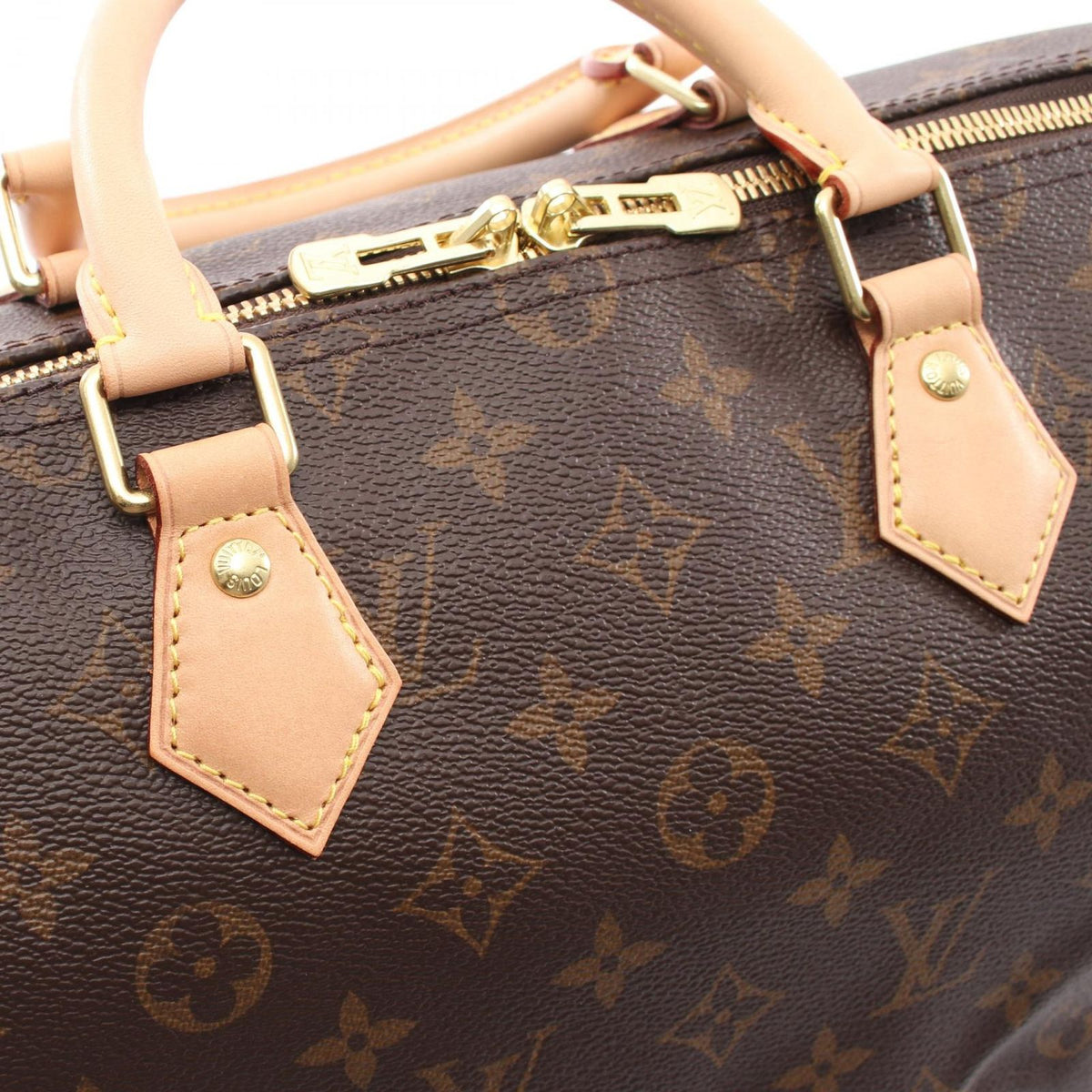 Louis Vuitton Handbag Speedy Bandouliere 35 Monogram 2-Way Canvas Leather — view 8