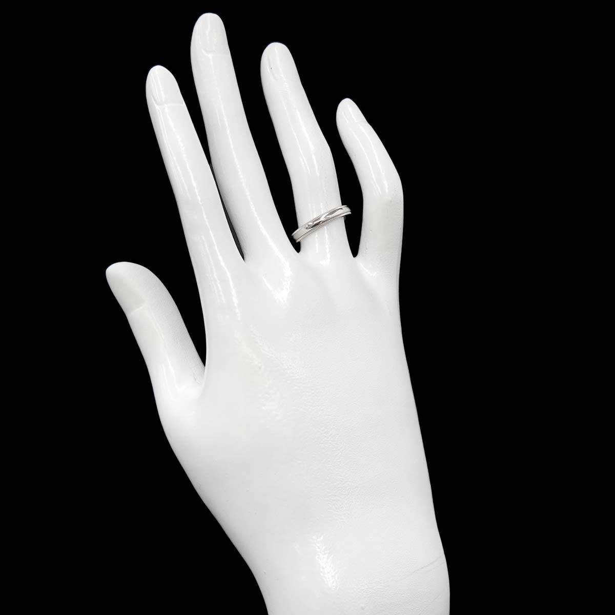 Tiffany & Co Milgray Ring Width Platinum Together Milgrain — view 6