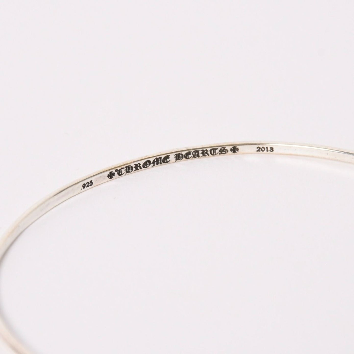 Chrome Hearts Bngl Bblgm Pls Bubblegum Plus Bangle 925 Sterling Silver Bracelet — view 7