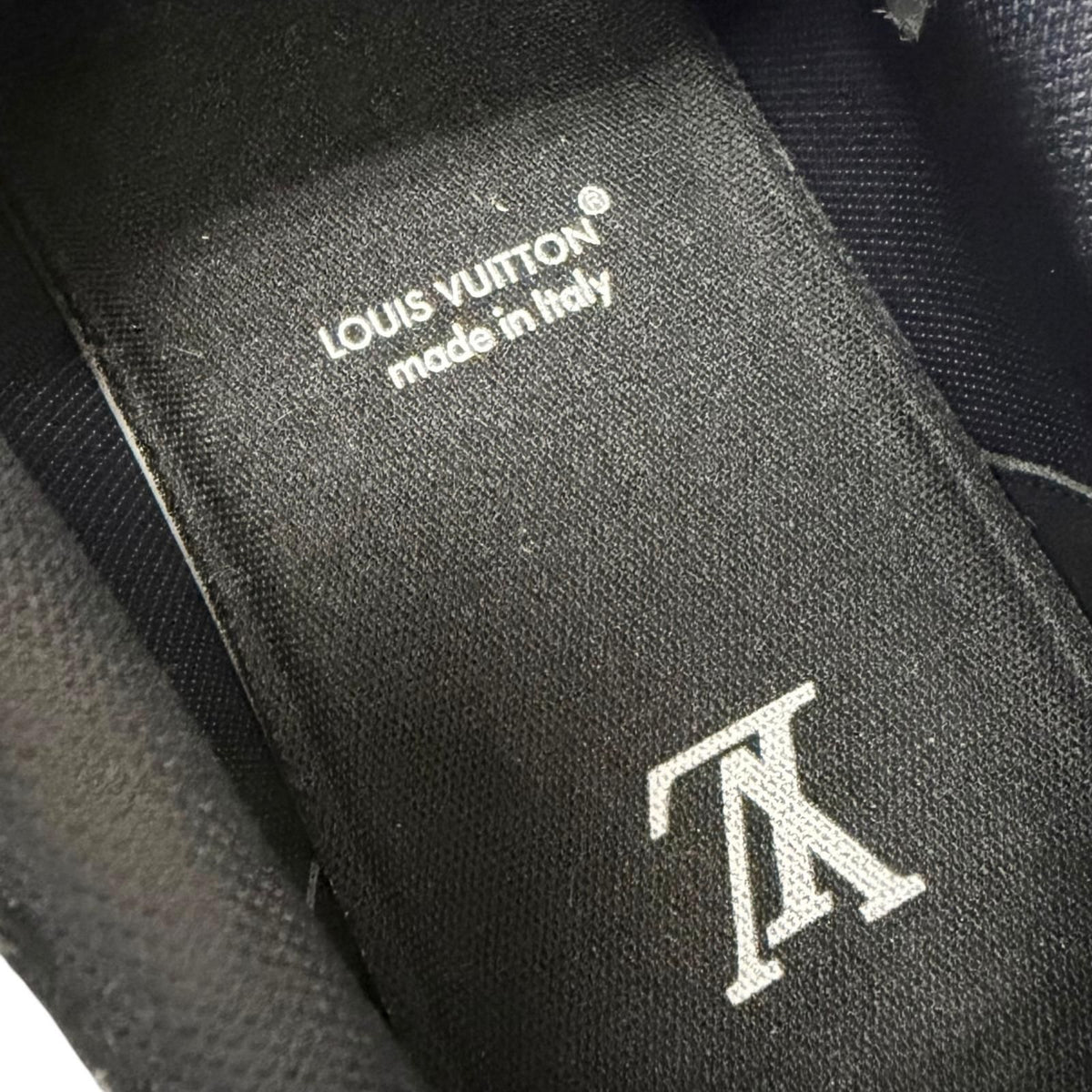 Louis Vuitton LV Trainers Line Monogram Denim Low-Cut Sneakers Black 9.5 — view 8