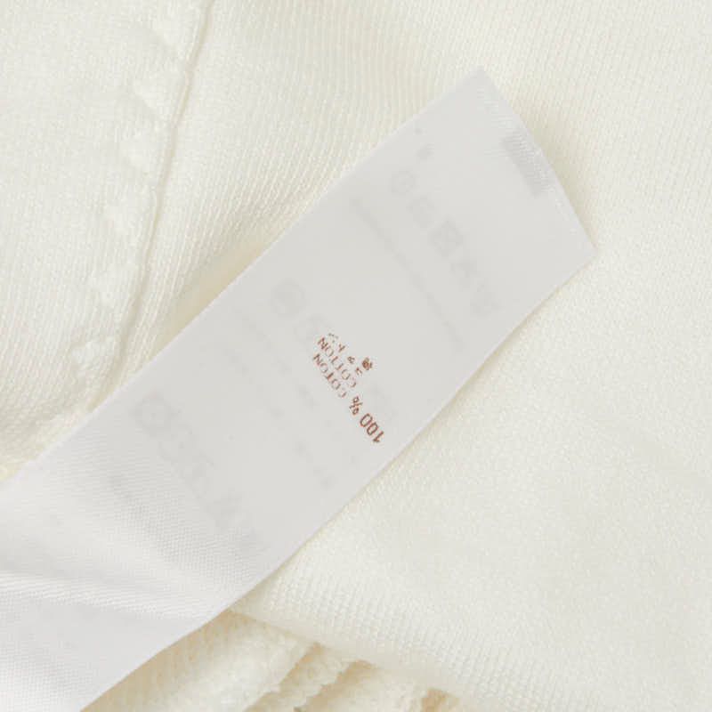 Louis Vuitton Short Sleeve S White Cotton Dress — view 8