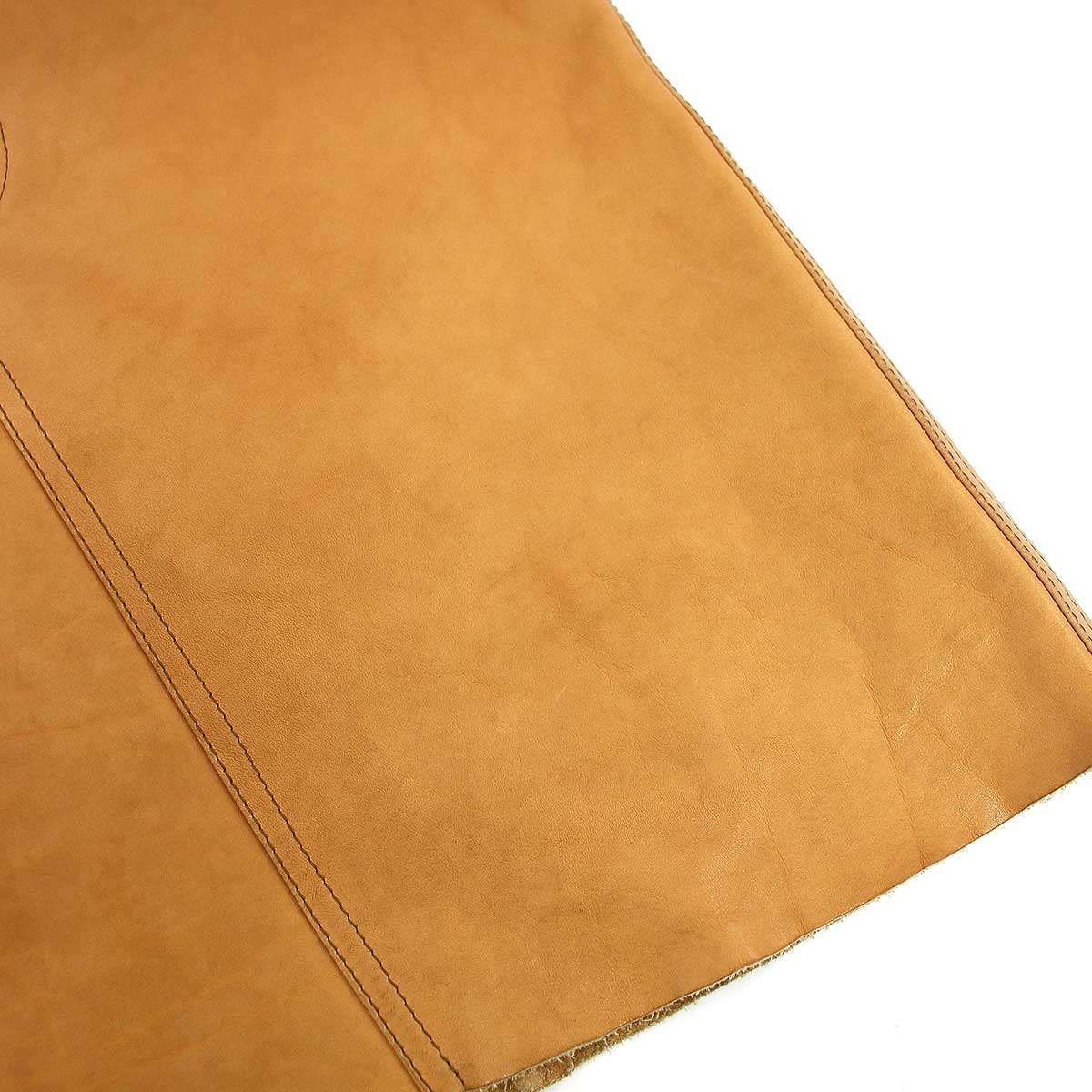 Gucci Cow Leather Skirt Brown 36 — view 5