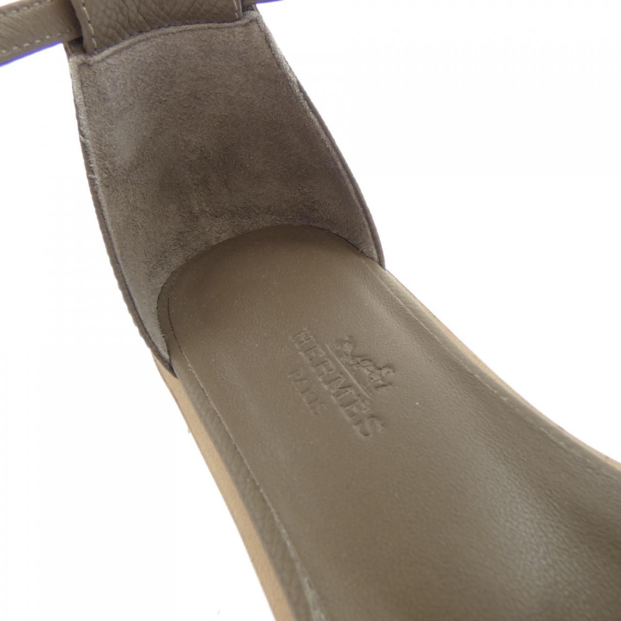 Hermes Santorini Sandals Khaki — view 6