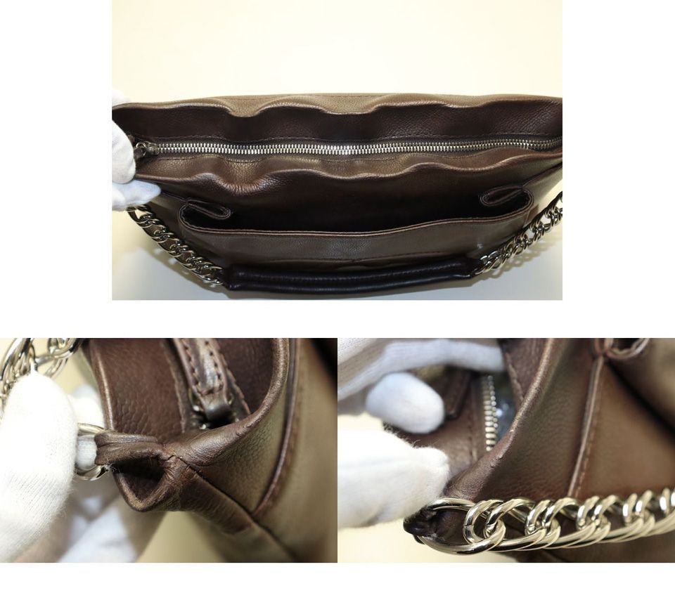 Chanel Jumbo CC Logo Caviar Leather Shoulder Bag — view 8