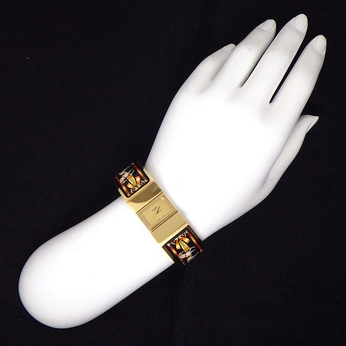 Hermes Watch Bangle Location 01.201.470 Gold Dial Quartz Analog — view 8