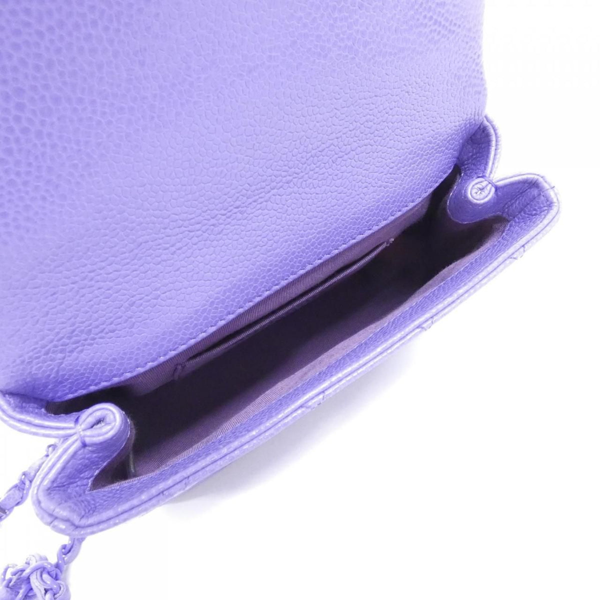 Chanel Shoulder Bag Purple — view 8