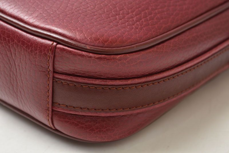 Cartier Shoulder Bag Crossbody Must de Cartier Vintage Leather Bordeaux — view 8
